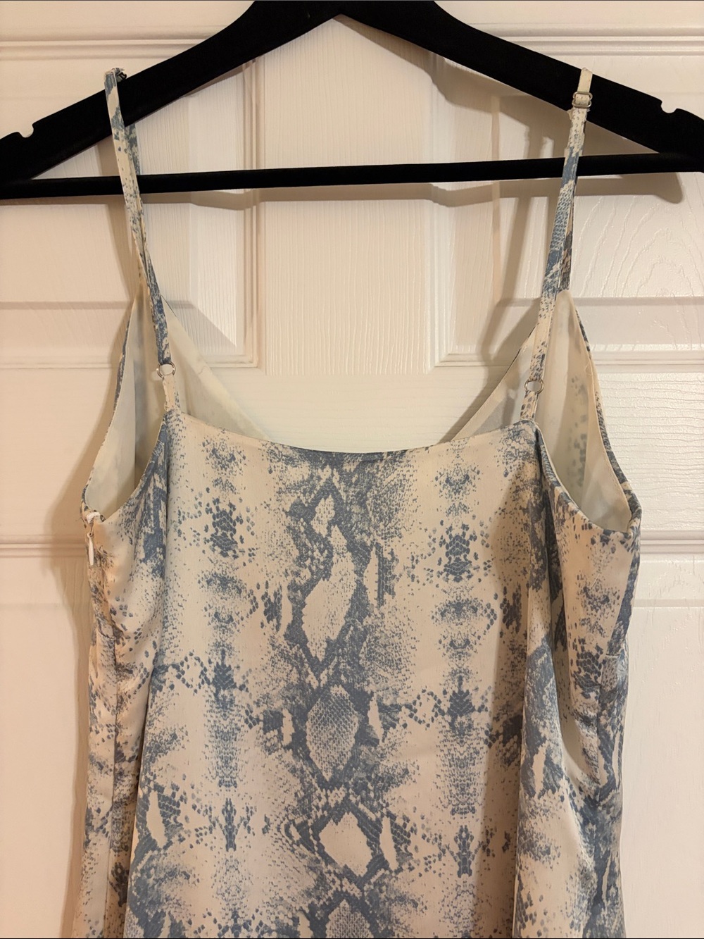 Storia Snakeskin Print Mini Slip Dress - Size L - Spring Wedding Guest Dress - Picture 6 of 11